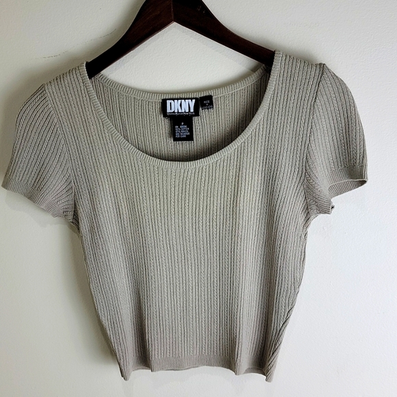 DKNY Crop Top color beige size S